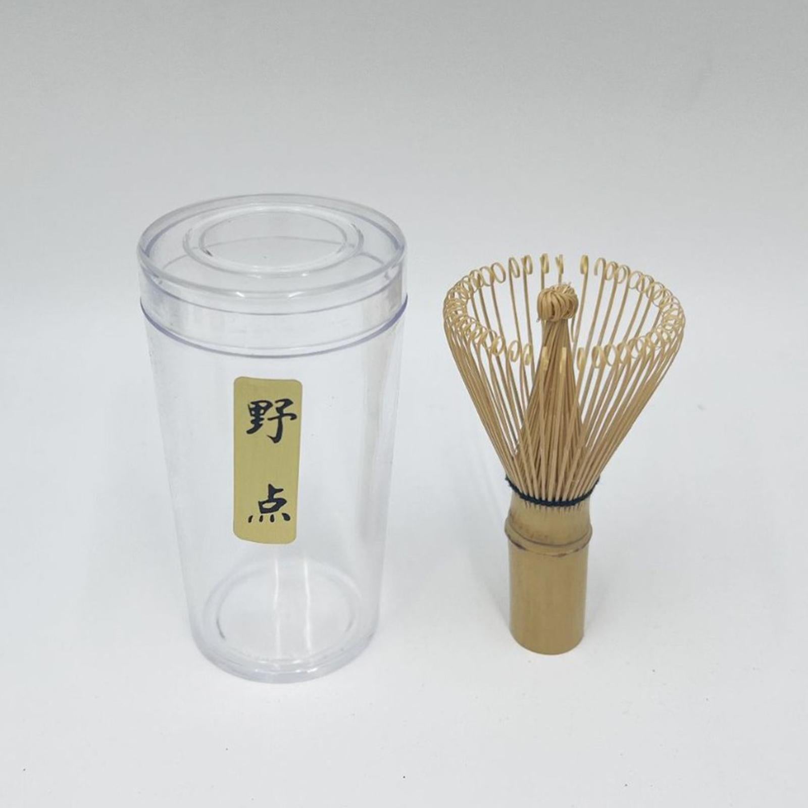 Matcha Whisk Starter with Holder Bamboo Whisk for Tea Ceremony Matcha Powder Style D