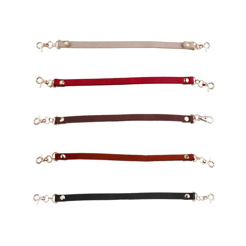 PU Leather Short Handbag Bag Strap Replacement Purse Handle White