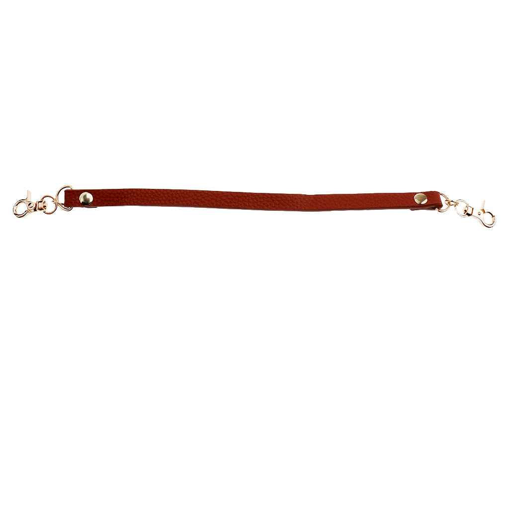 PU Leather Short Handbag Bag Strap Replacement Purse Handle Khaki