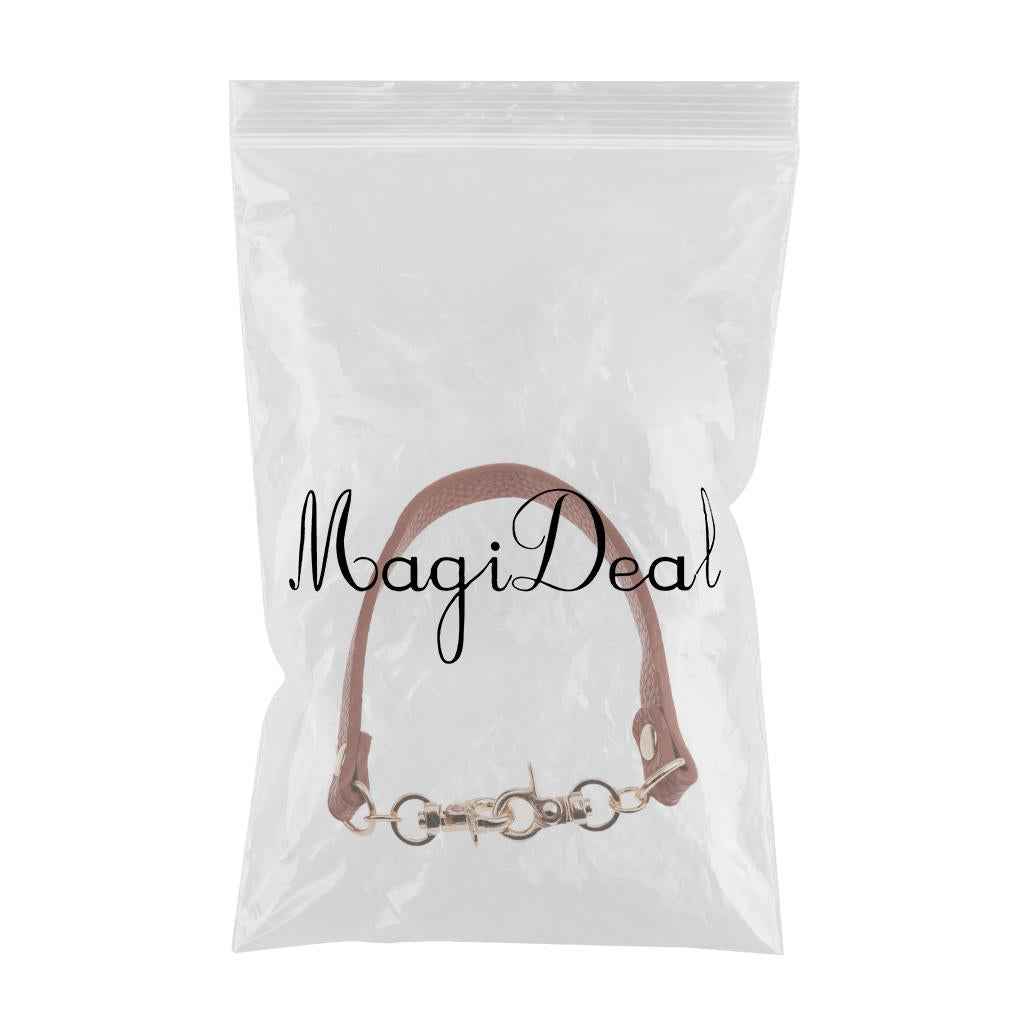 PU Leather Short Handbag Bag Strap Replacement Purse Handle Khaki