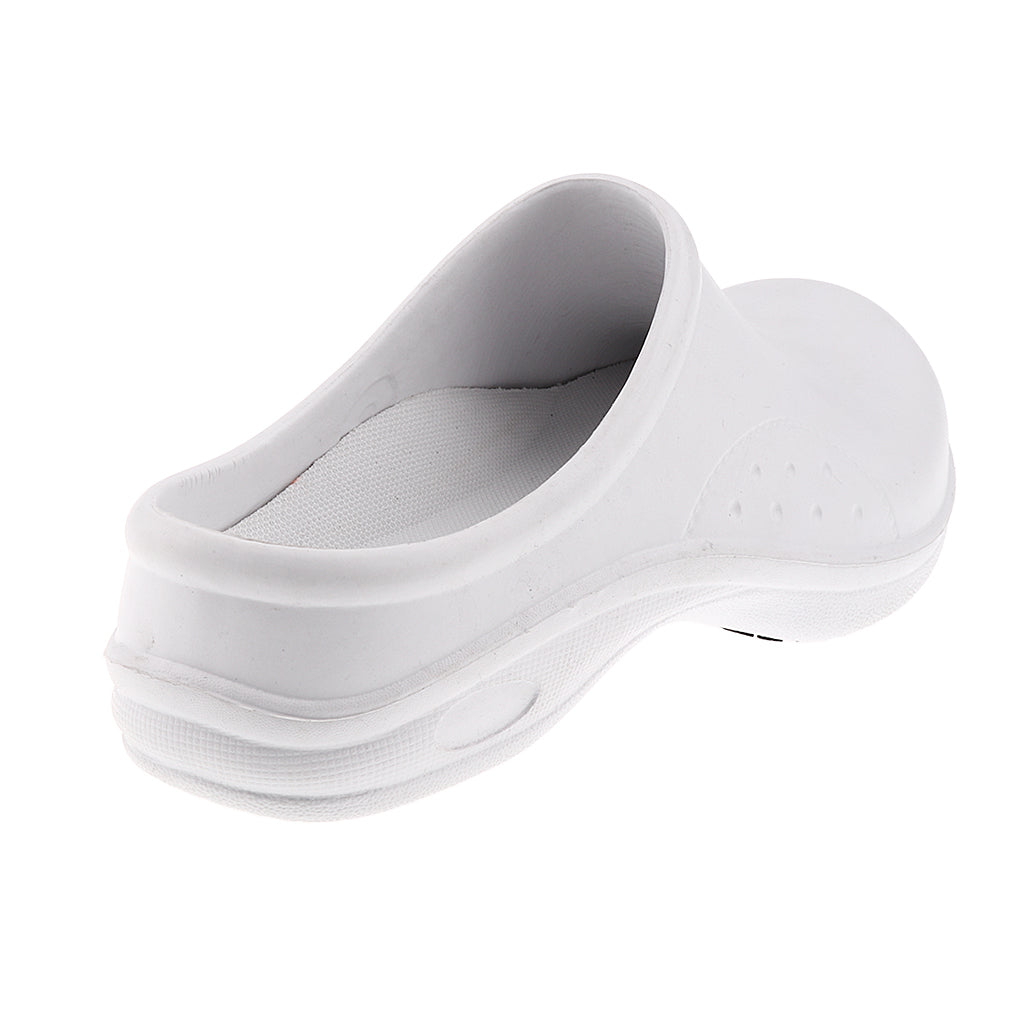 Men Women Cook Nursing Shoes Ultralite Clogs Shoes Slippers Eu 37 White
