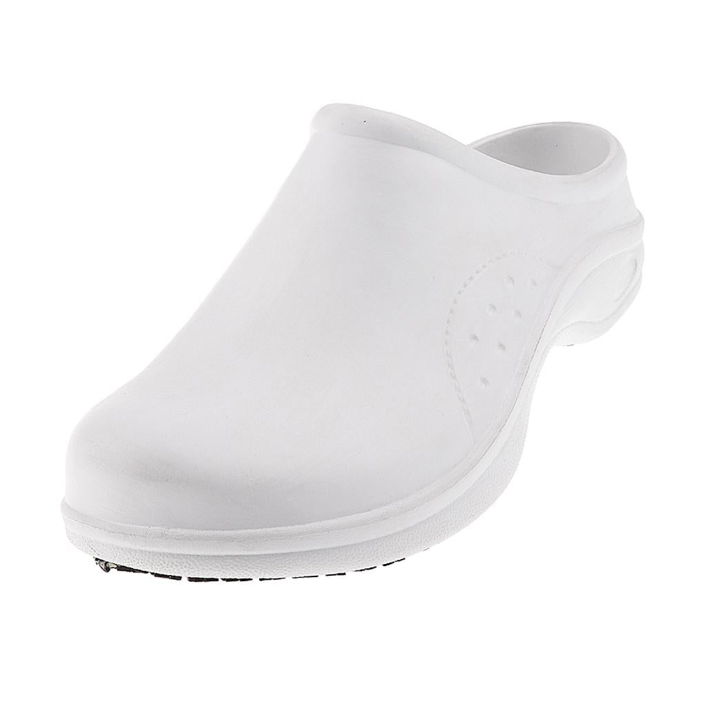 Men Women Cook Nursing Shoes Ultralite Clogs Shoes Slippers Eu 38 White