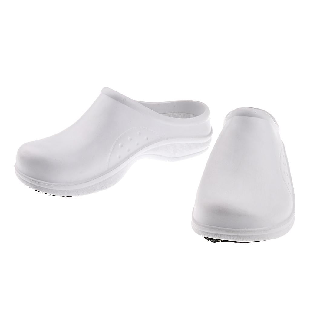 Men Women Cook Nursing Shoes Ultralite Clogs Shoes Slippers Eu 38 White