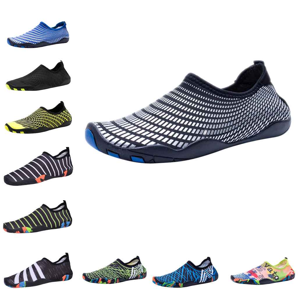 Men's Quick-Dry Water Shoes For Beach Swimming Surfing Yoga EU 44 Black gray