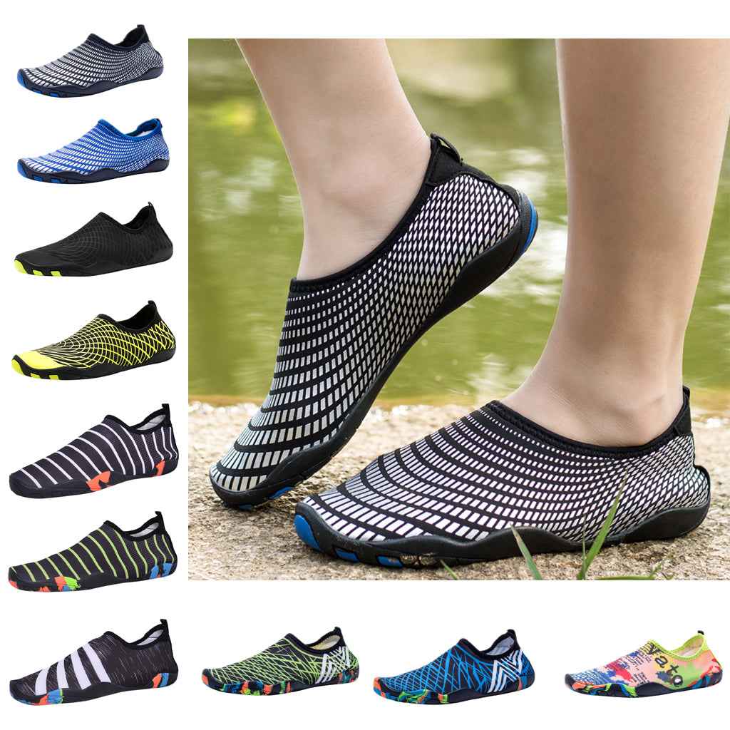 Men's Quick-Dry Water Shoes For Beach Swimming Surfing Yoga EU 44 Black gray