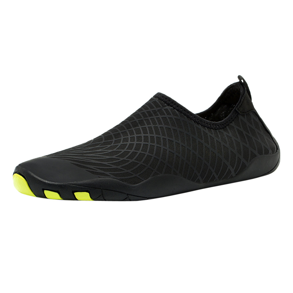 Unisex Women Men Slip on Quick-dry Water Shoes Beach Swim Shoes EU 41 Black
