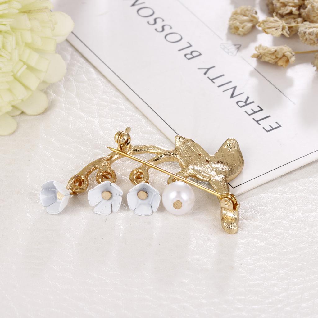 Convallaria Majalis Brooch Pin Badge Bridal Wedding Jewelry Scarf Clips