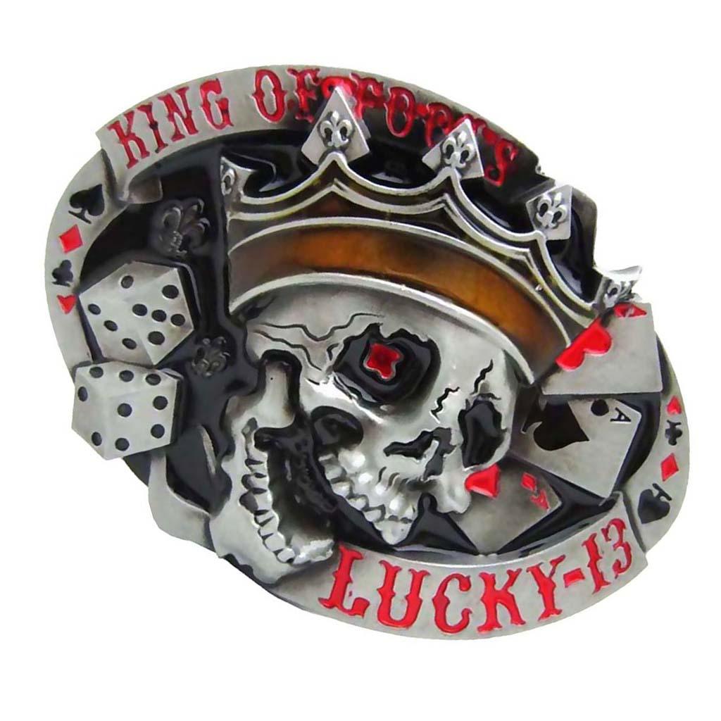 Gothic belt buckle Metal Belt Buckle Accessories fit Belt Beckle Men Red