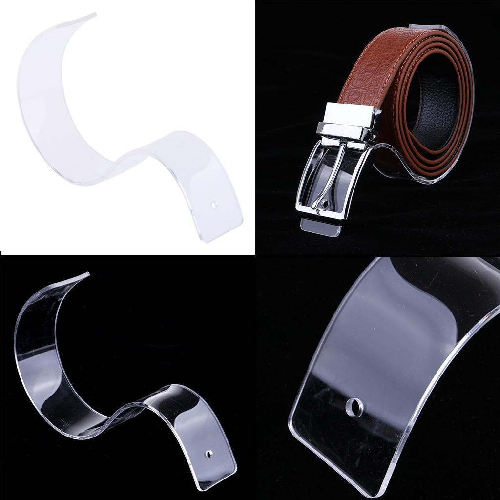 Clear PVC Belt Exhibition Stands Rack Organizer Store Display Holder 4cm