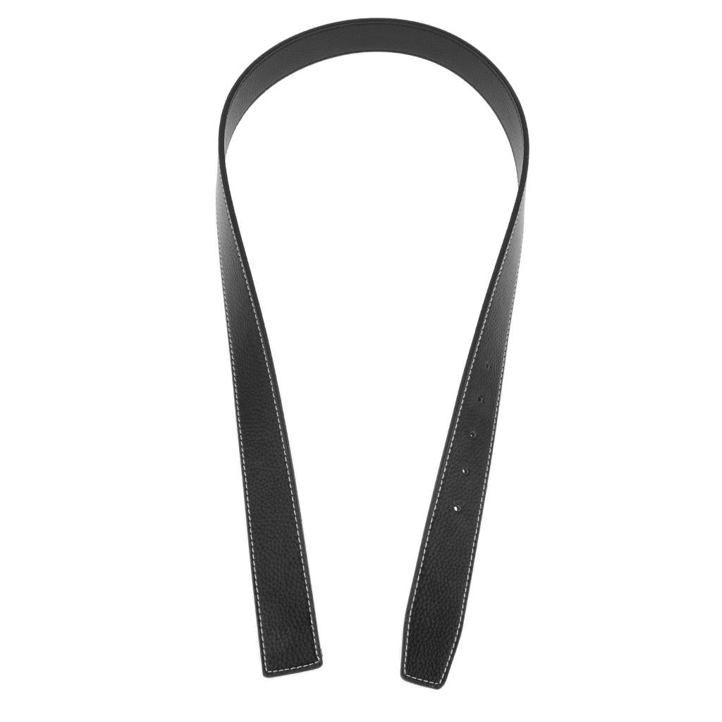 Mens Business Belt Strap Waistband without Buckle Belts Replacement Black