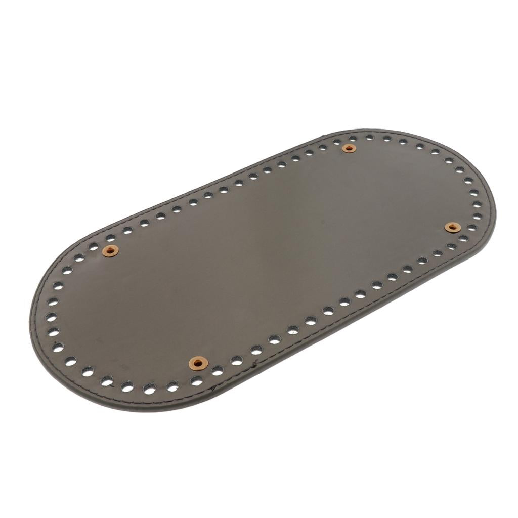 60 Holes Nail Bag Bottom Shaper Bag Cushion Pad for Hand-made DIY Bags Gray PU+Gold Nail