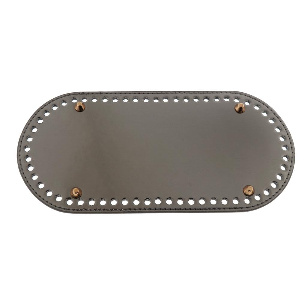 60 Holes Nail Bag Bottom Shaper Bag Cushion Pad for Hand-made DIY Bags Gray PU+Gold Nail