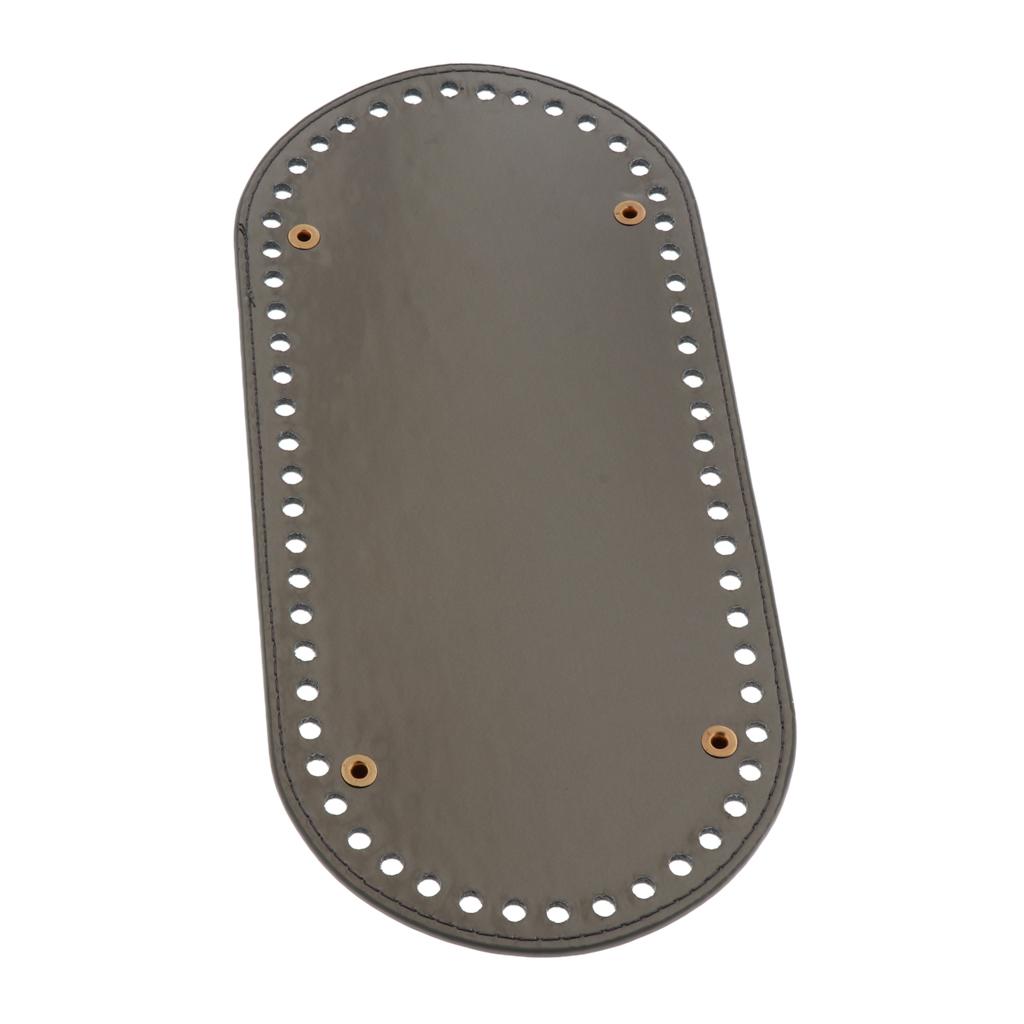 60 Holes Nail Bag Bottom Shaper Bag Cushion Pad for Hand-made DIY Bags Gray PU+Gold Nail
