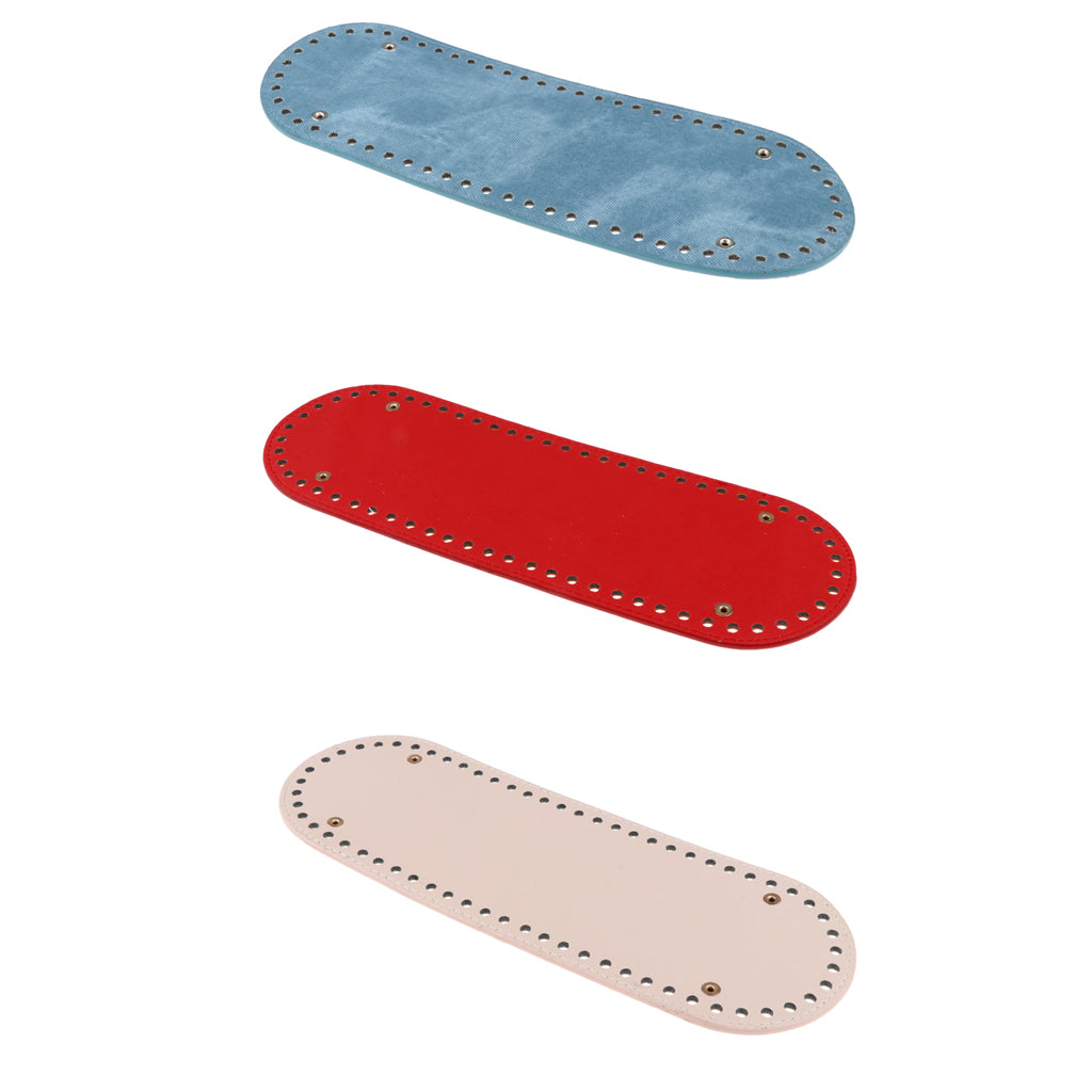 Hand-woven DIY Crochet Bag Bottom Insert Pad Shaper Nail Cushion Red