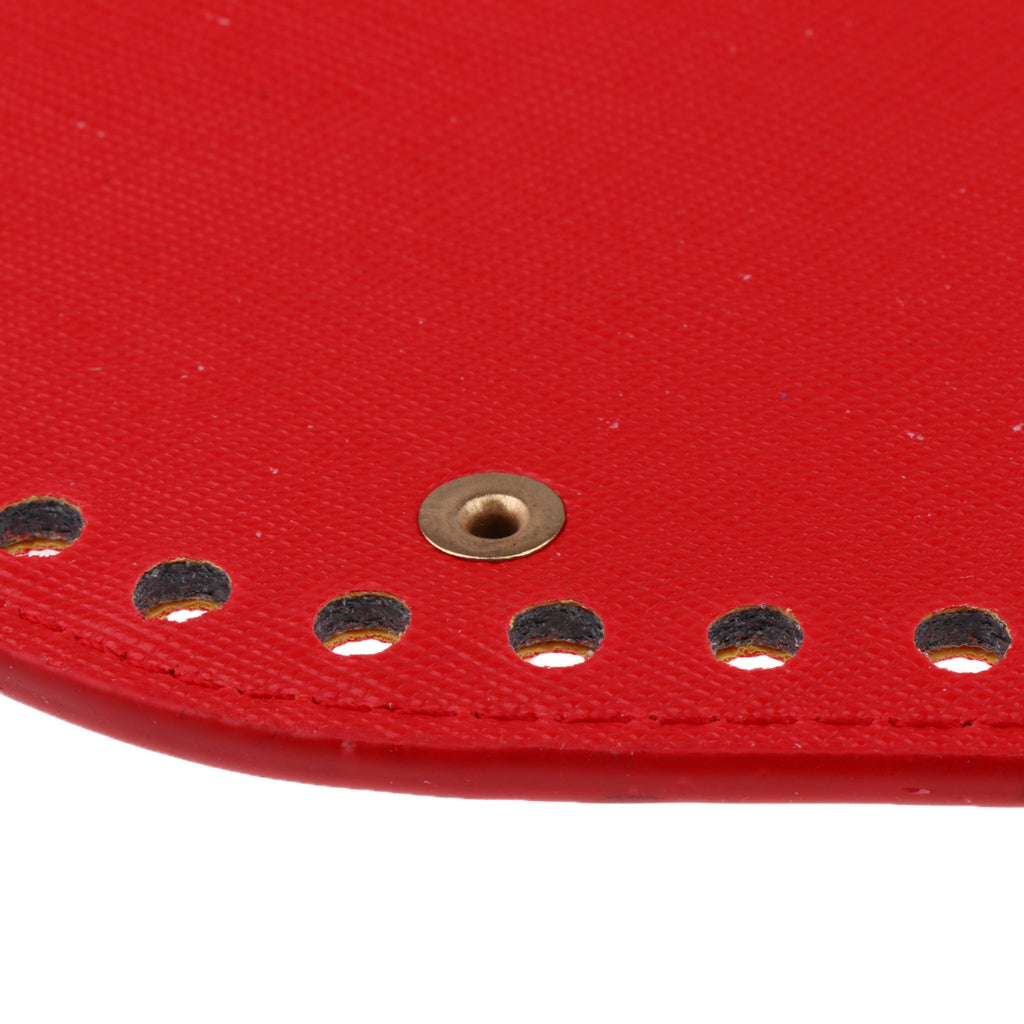 Hand-woven DIY Crochet Bag Bottom Insert Pad Shaper Nail Cushion Red