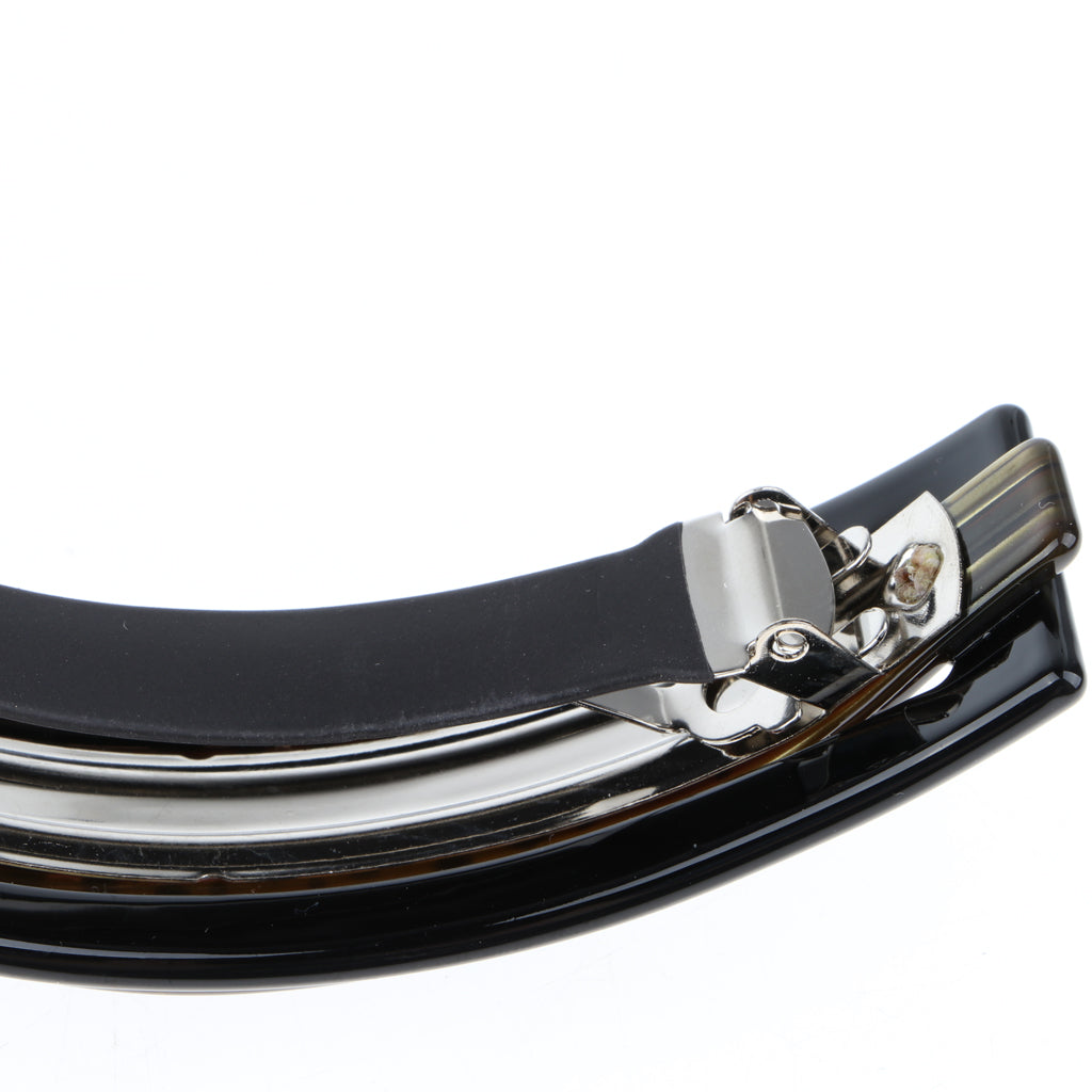3Pcs French Acetate Hair Clip Automatic Barrette Women Thick Hair Hairpin