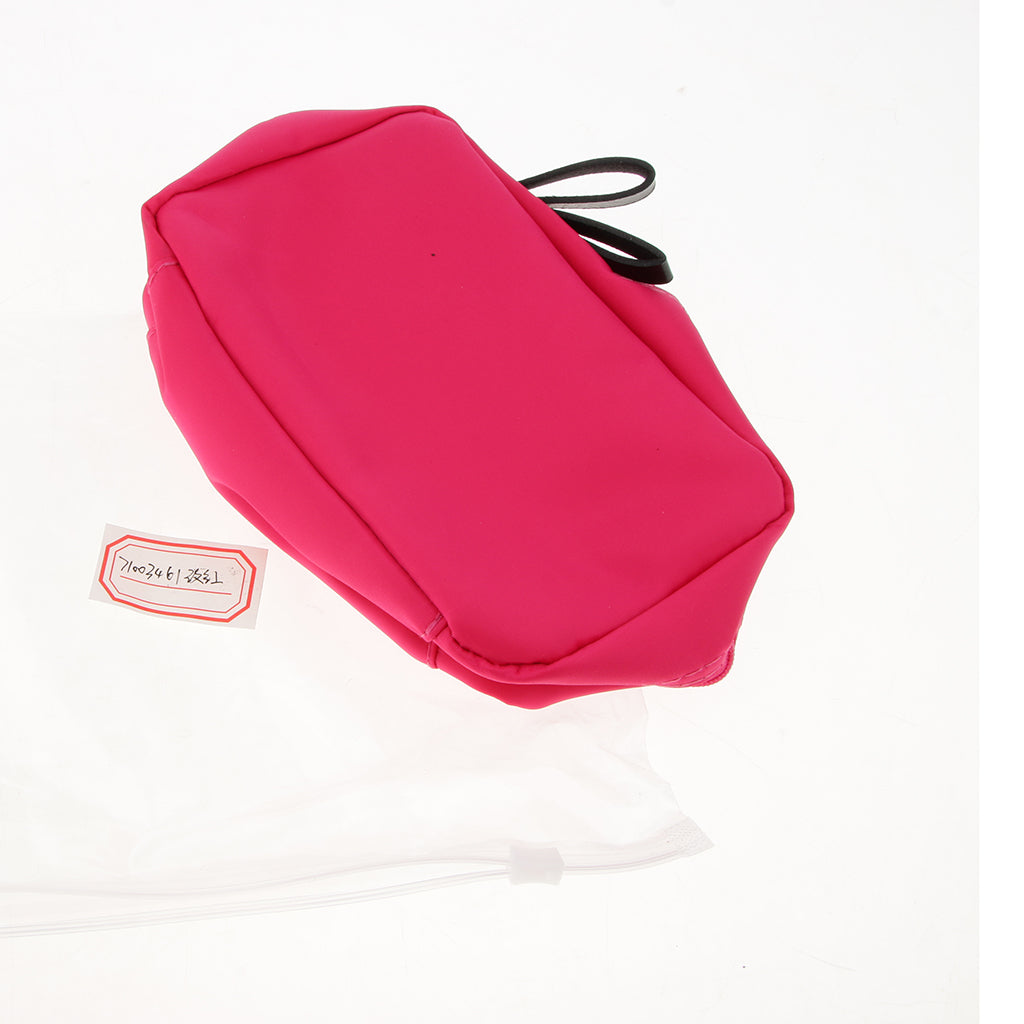 Waterproof Travel Makeup Storage Bag Toiletry Organizer for Women Rose Red