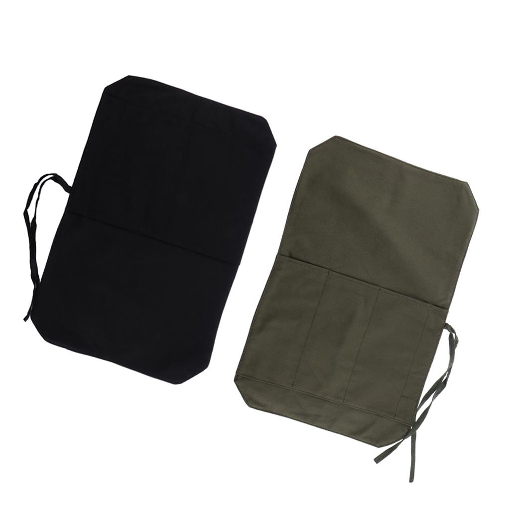 Chef Knife Roll Bag Portable Knife Storage Carry Case Outdoor Travel Black
