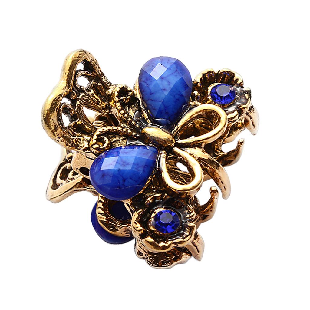 Women Mini Butterfly Hair Claw Clip Hair Accessories Headwear Jewelry Blue