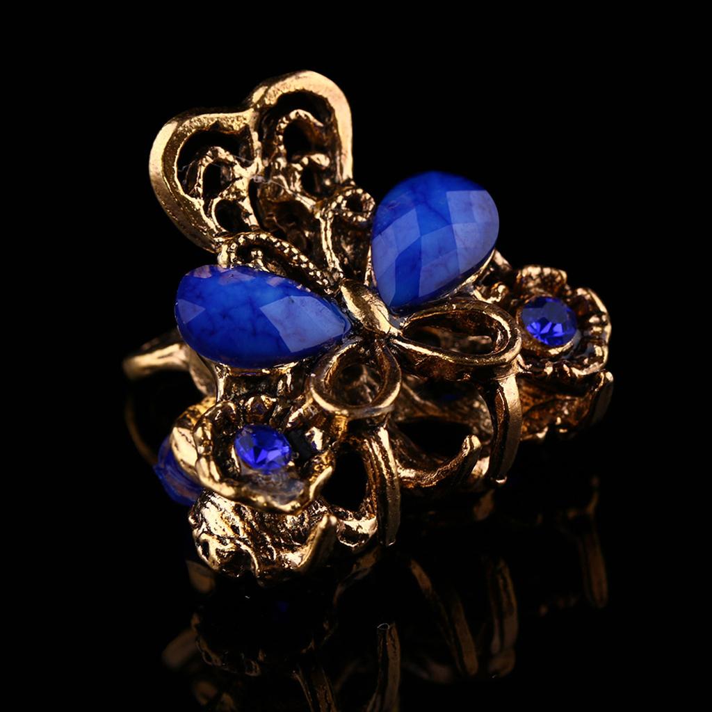 Women Mini Butterfly Hair Claw Clip Hair Accessories Headwear Jewelry Blue