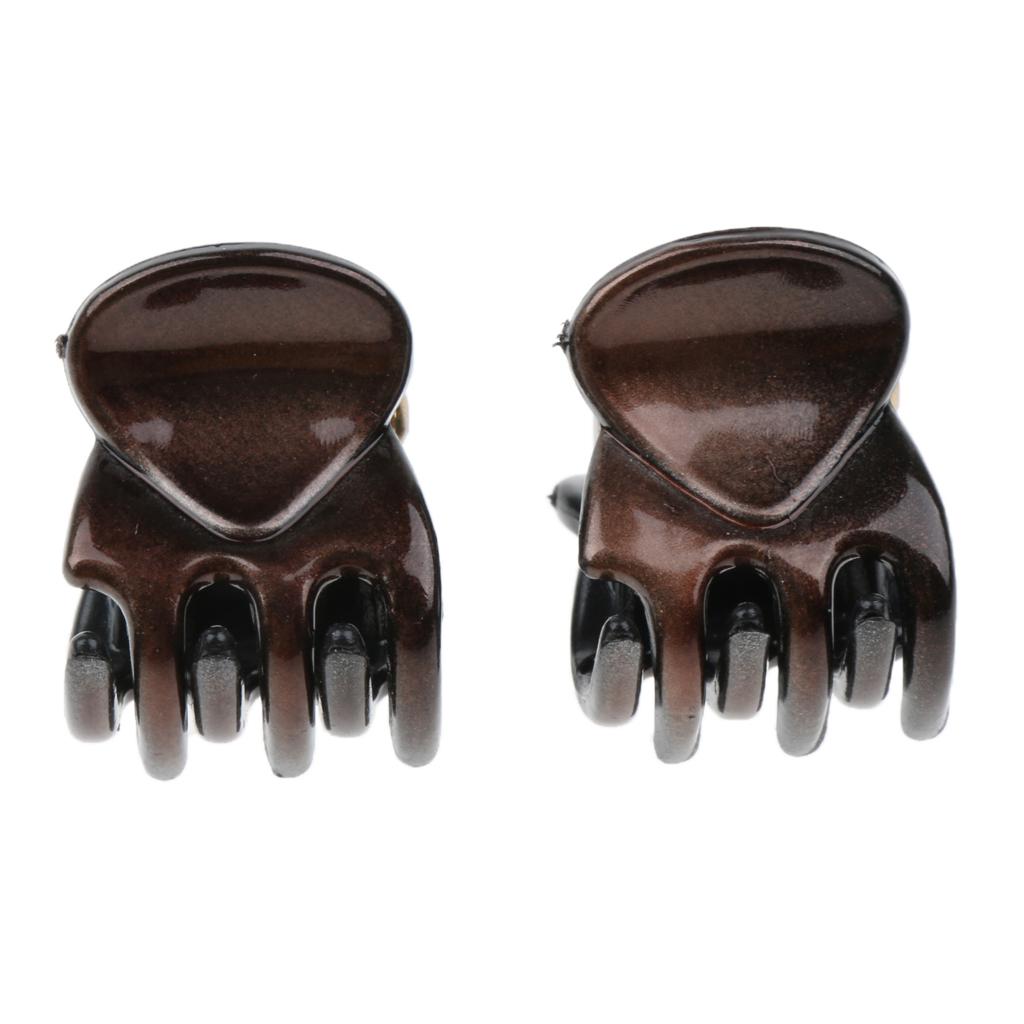 12Pieces Fashion Women Resin Mini Hairpin 6 Claws Girls Hair Clip Clamp 01