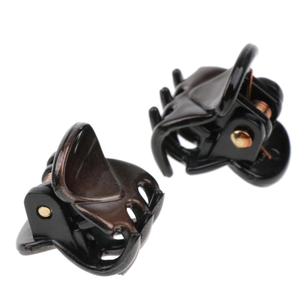12Pieces Fashion Women Resin Mini Hairpin 6 Claws Girls Hair Clip Clamp 01
