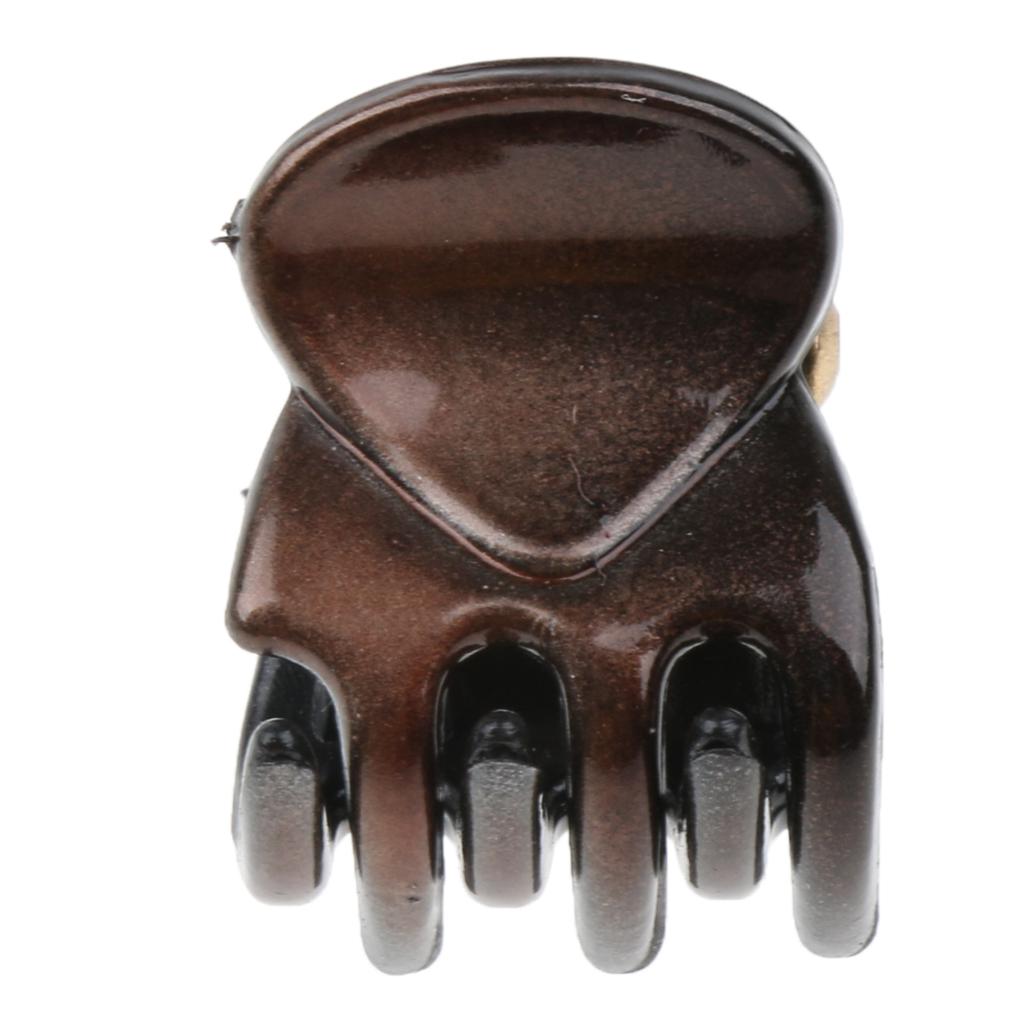 12Pieces Fashion Women Resin Mini Hairpin 6 Claws Girls Hair Clip Clamp 01