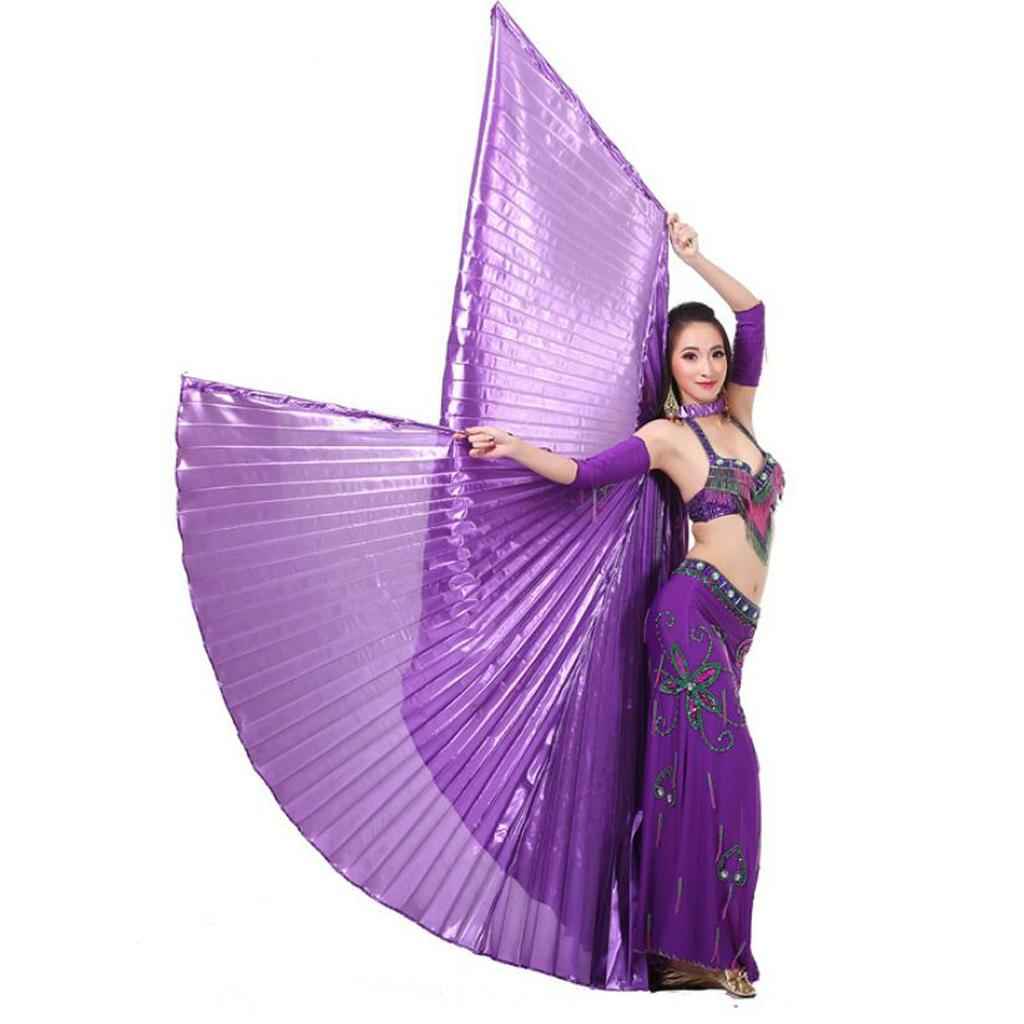 2pcs Durable Stainless Steel Telescopic Sticks Accessory for Belly Dance Costume Isis Wings