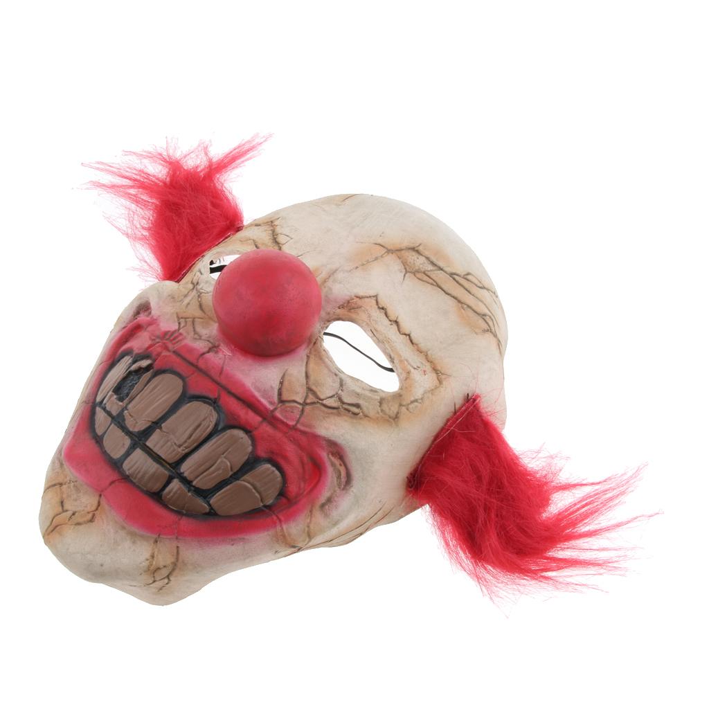Creepy Halloween Clown Mask Horrible Festival Props Full Face Scary Mask