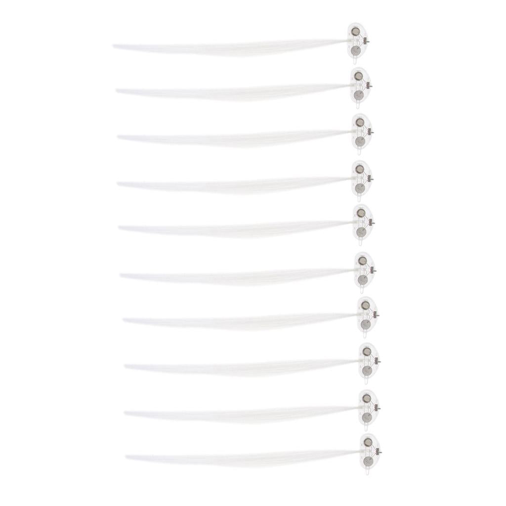 10 Pieces Light up LED Hair Extension Braid Clips Optical Fiber Hair Braids Rose Red