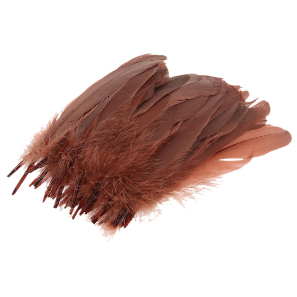 50 Pieces Goose Feathers DIY Craft Wedding Home Party Decorations Coffee