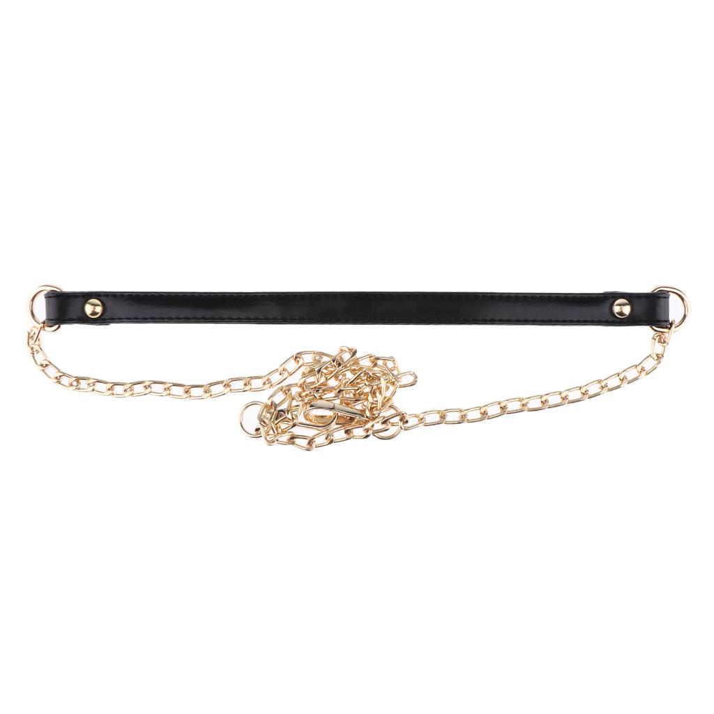 Replacement Chain Strap Handbag Handle for Shoulder Bag Crossbody Black