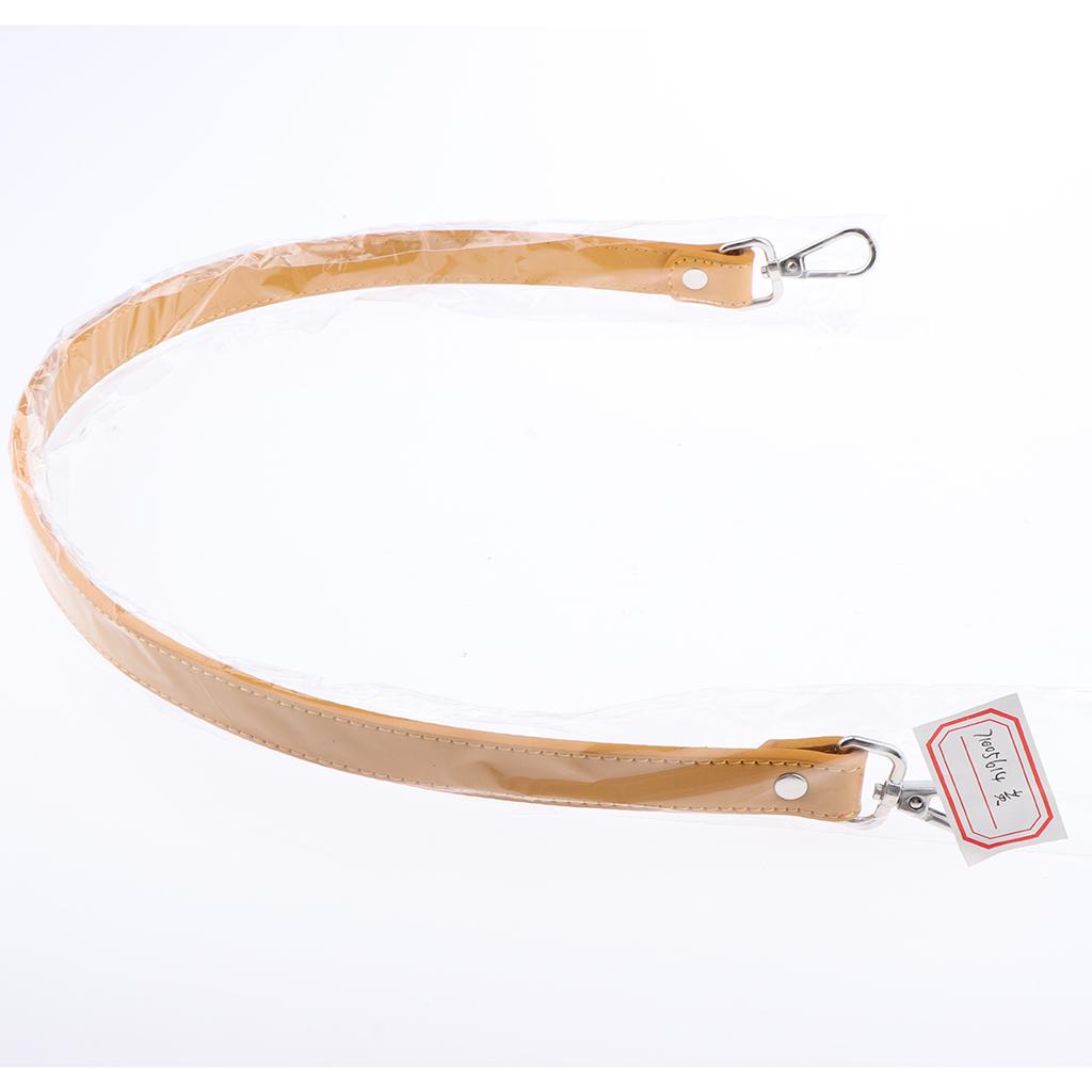 64cm Leather Strap Bag Handle DIY Handbag Replacement Shoulder Strap Yellow