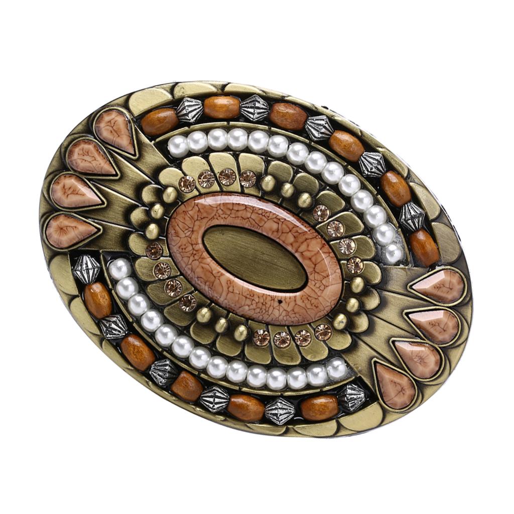 Men Western Cowboy Cowgirl Rodeo Zinc Alloy Boho Belt Buckle Jeans Accessory