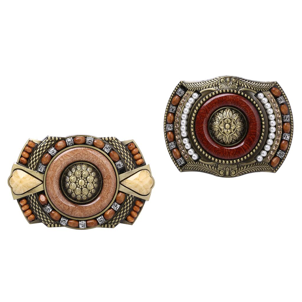 Men's Western Bohemian Indian Jeans Vintage Belt Buckle 01