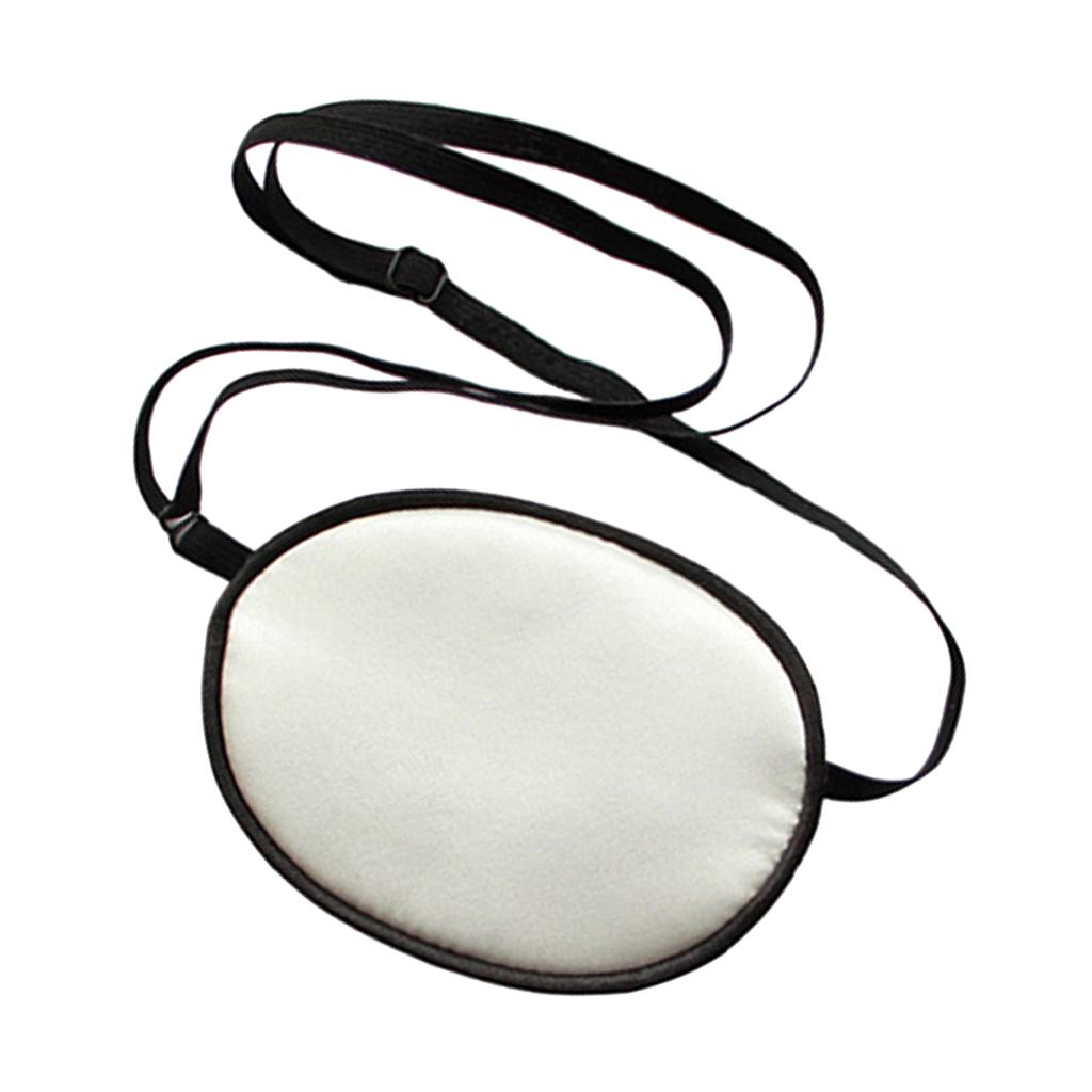 Kids Silk Pirate Eye Patch Eyeshade for Amblyopia Lazy Eye White