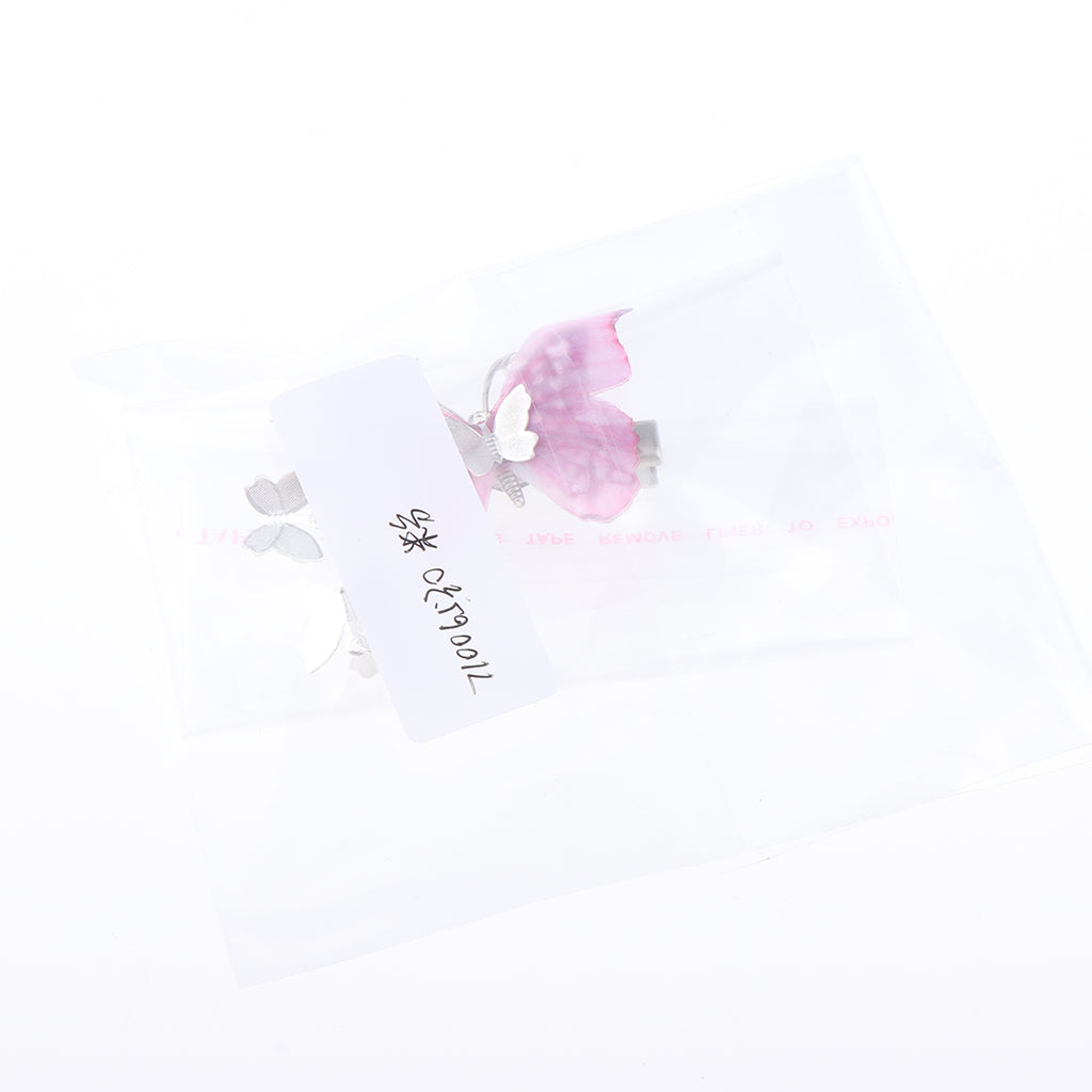 Girls Butterfly Hair Clip Pin Princess Fancy Dress Hair Accessories Pink