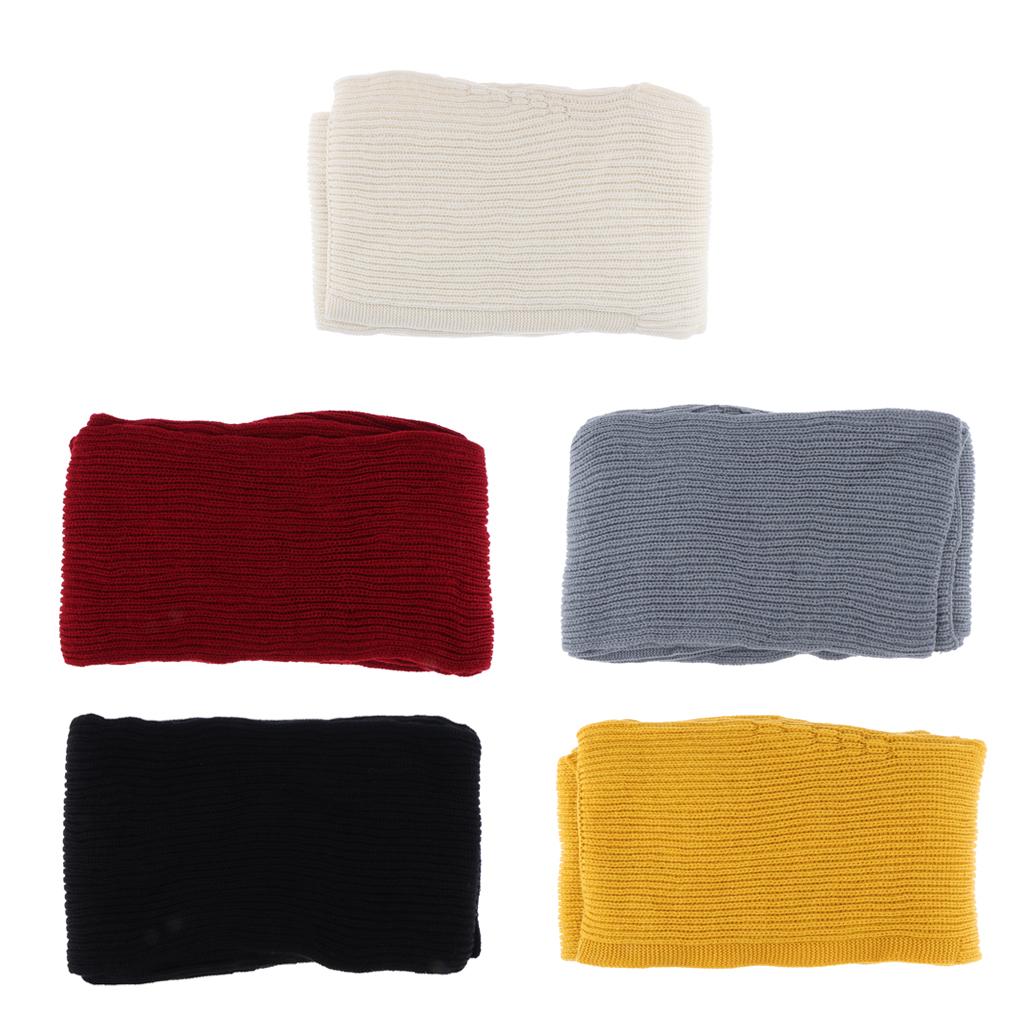 Parent-child Winter Knit Hooded Scarf Headscarf Neck Warmer Hoodie Hat Black