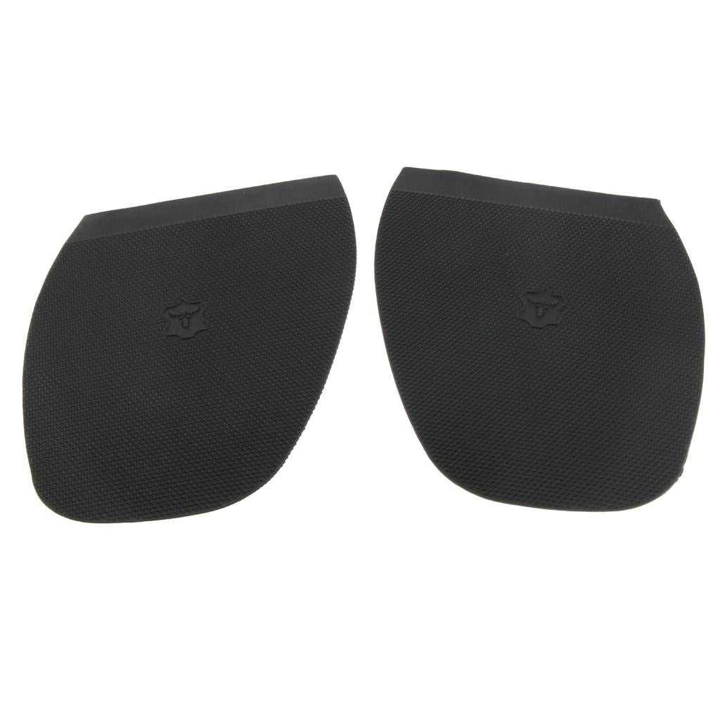 1 Pair Black Rubber Half Soles Protective Anti Slip Shoe Repair Accessories