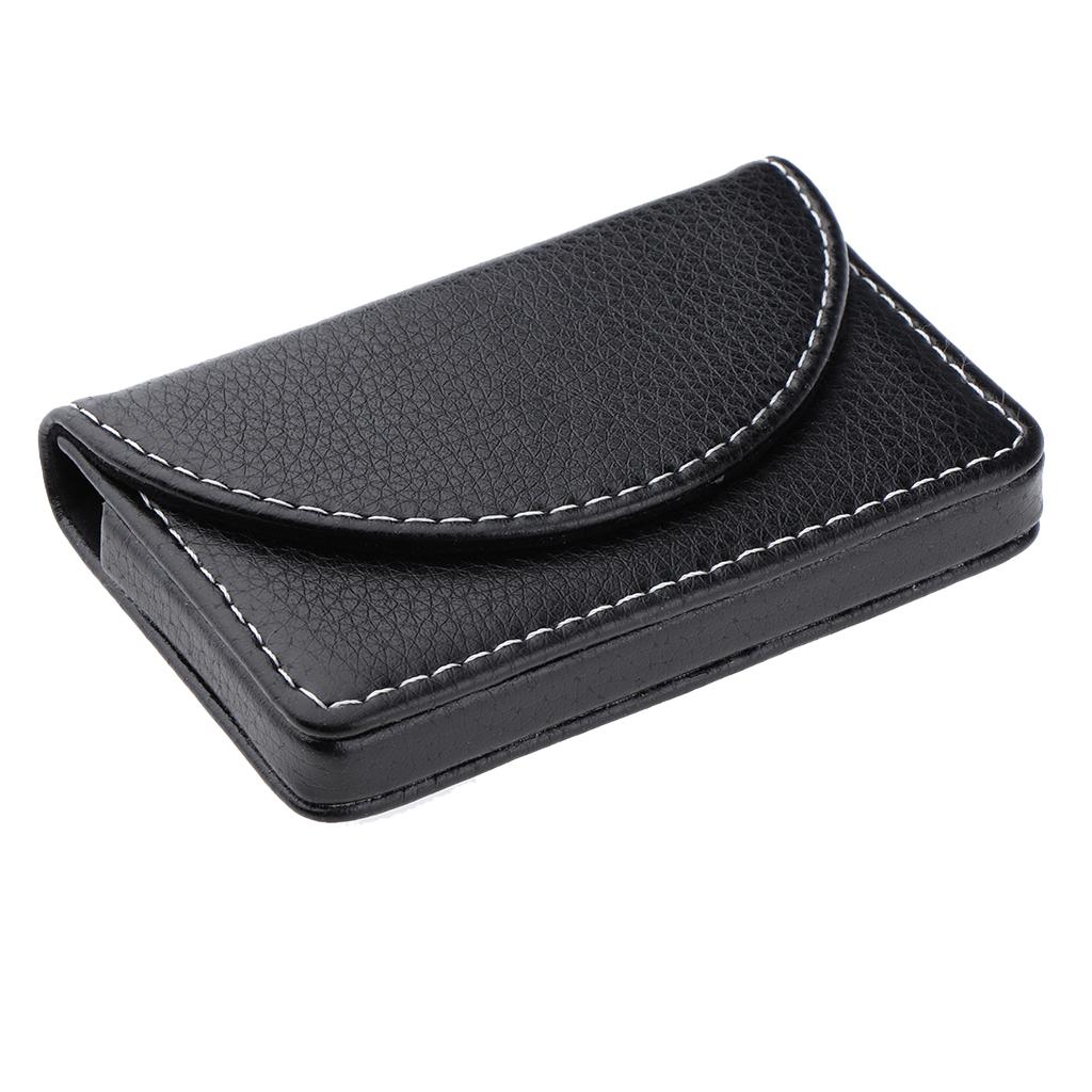 PU Leather Business Card Holder Case Wallet Credit Card Name Cards Case Black