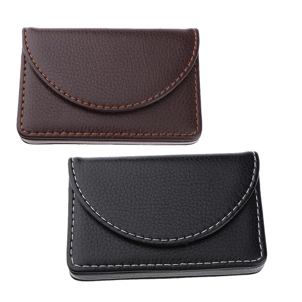 PU Leather Business Card Holder Case Wallet Credit Card Name Cards Case Black