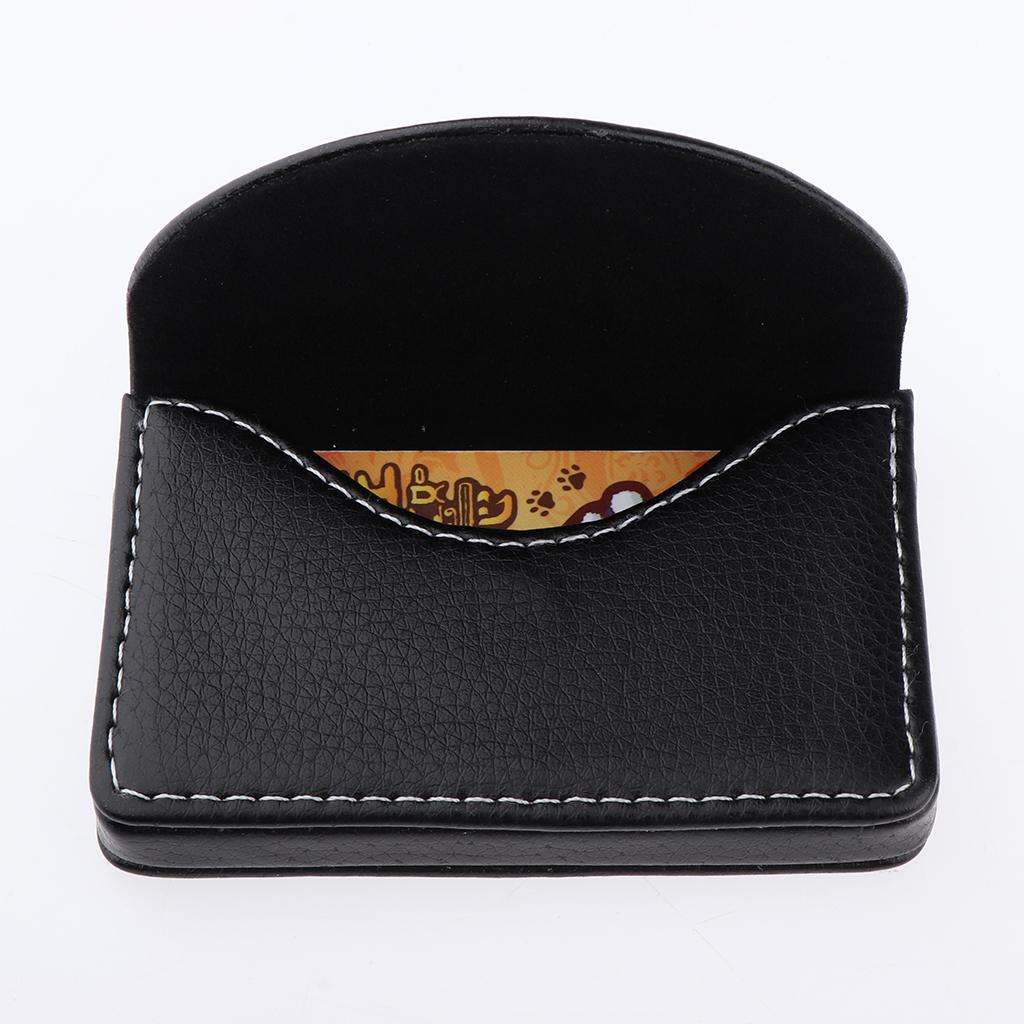 PU Leather Business Card Holder Case Wallet Credit Card Name Cards Case Black
