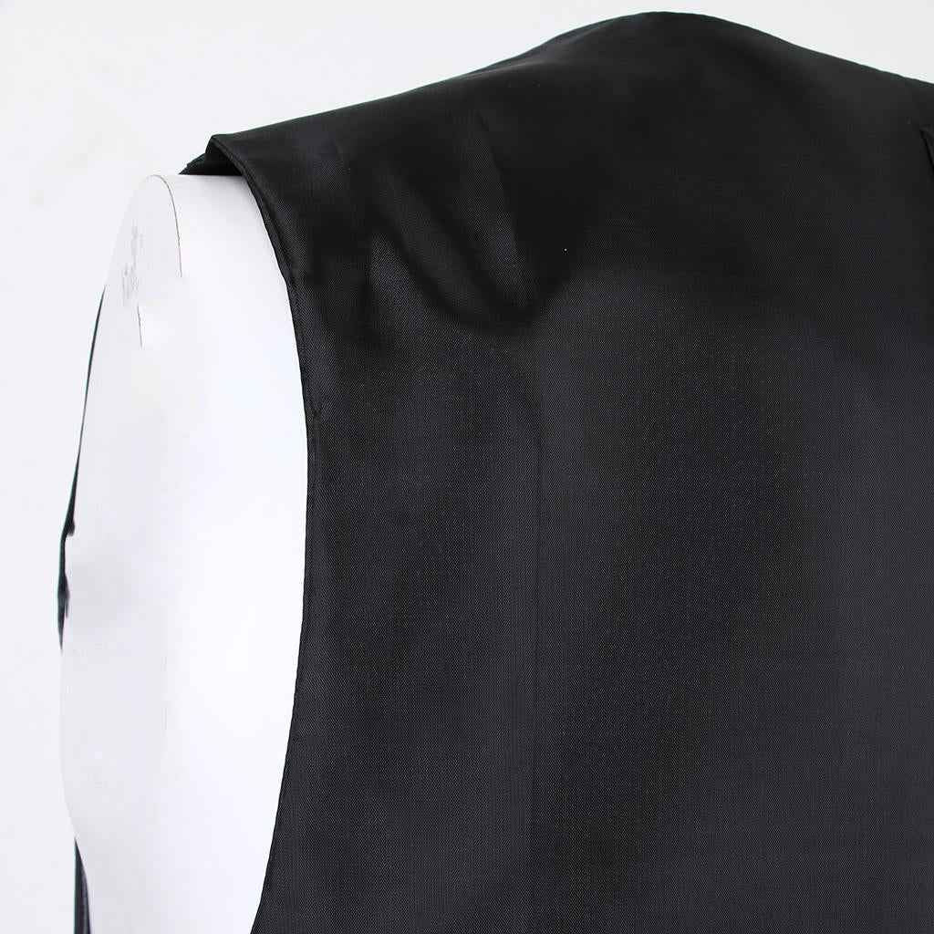 Men's Formal Slim Fit Suit Vest Business Solid Tuxedo Waistcoat XL Gray