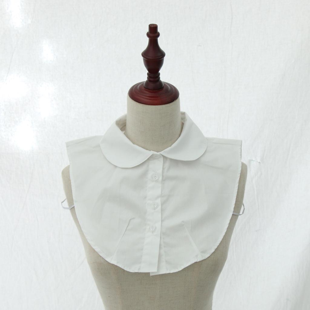 Fake Collar False Faux Doll Collar Detachable Half Shirt White round collar