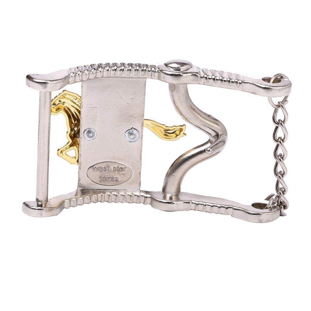 Antique Zinc Alloy Western Cowboy Rodeo Horse Head Belt Buckle for Mens 01