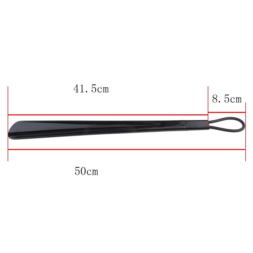 Plastic Shoehorns 20 Extra Long Handle Shoe Horn Shoes Lifter Sturdy Black"