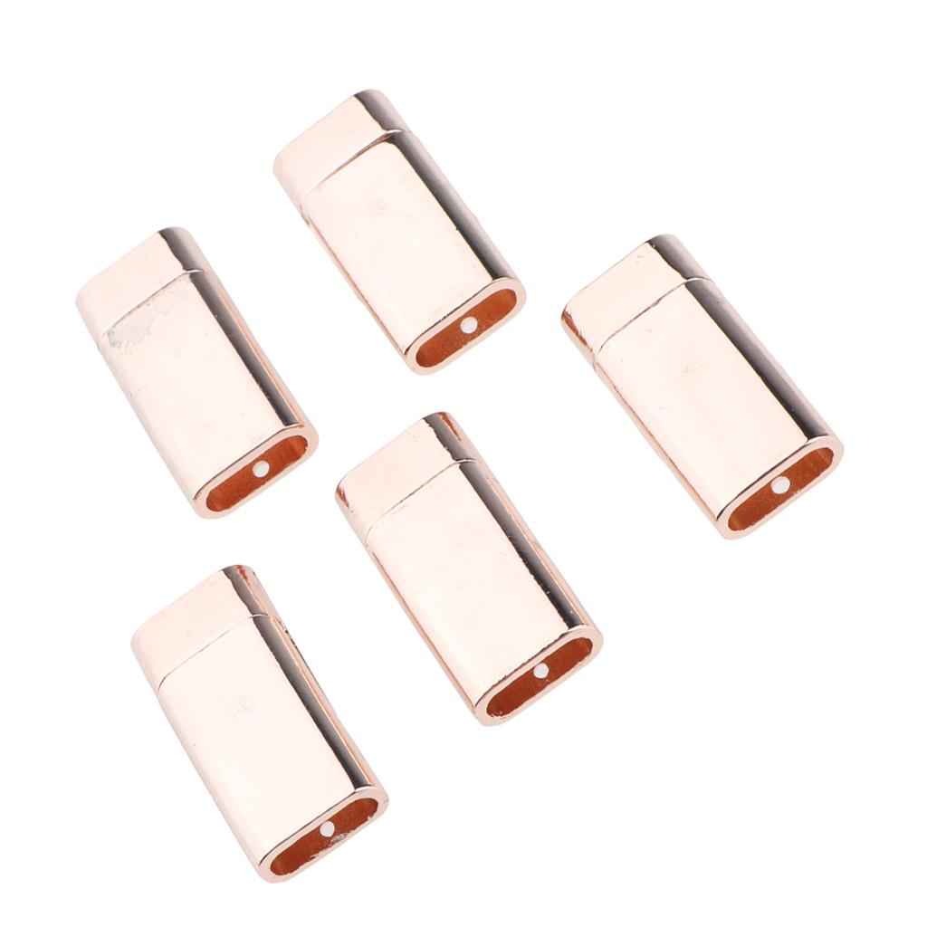 5 Pieces Magnetic Jewelry Clasps Arc-shaped Bracelet Connectors Rose gold