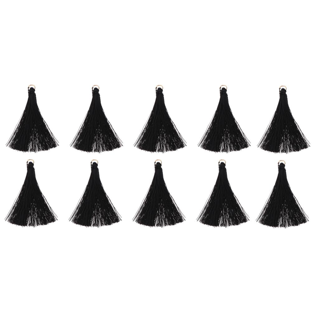 Handmade DIY Tassels Earring Jewelry Making DIY Craft Accessories Bulk Black