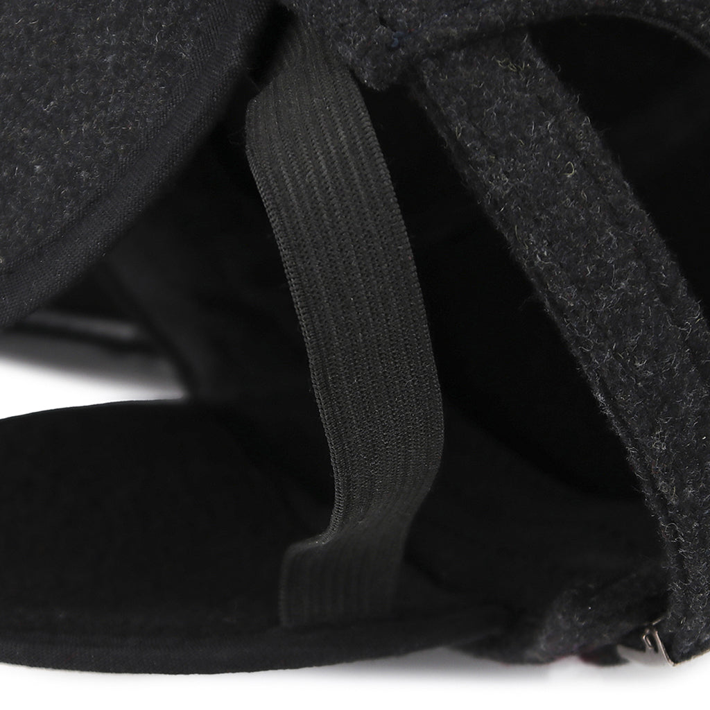 Mens Winter Warm Wool Blend Baseball Cap Hat with Fold Earmuffs Warmer Gray