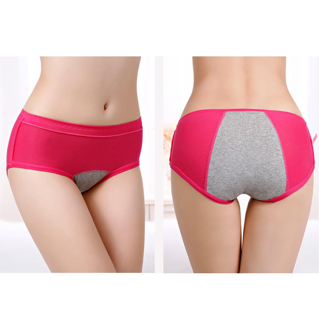Women's Menstrual Period Panties Leakproof Physiological Underwear Rosy M